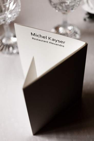 Cartes et Menus · Restaurant Alexandre · Michel Kayser · Garons